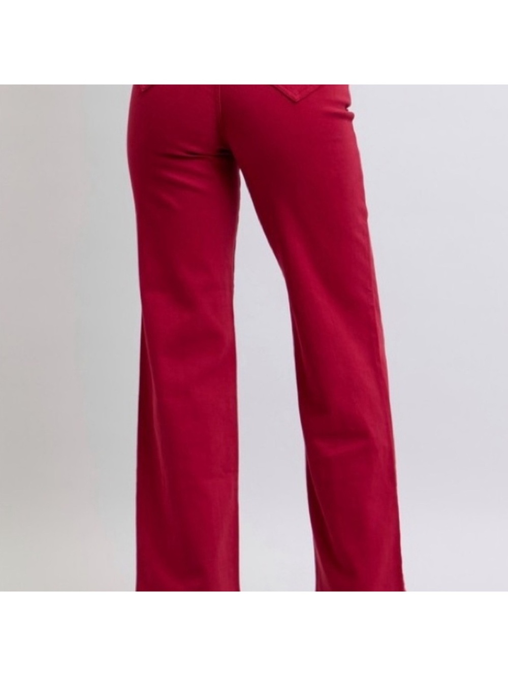 Judy Blue Heart Pocket High-Waist Straight Leg Jeans - Red (Size 9/29) NWT - Picture 5 of 8